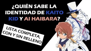 ¿Qué personajes SABEN la IDENTIDAD de AI HAIBARA y KAITO KID? 🕵️‍♂️ LISTA COMPLETA