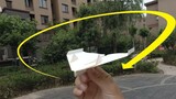 Magic modified paper plane, reverse wing surface + chamber seal + top lock, reverse chamber knife gy