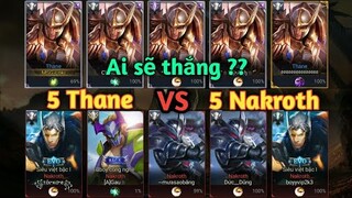 [ Liên quân Mobile ] Kèo căng giữa 5 Nakroth đối đầu với 5 Thane - Liệu trâu bò có thắng cơ động ?