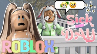 MY NEPHEW GOT SICK! *SICK DAY ROUTINE* | Roblox Bloxburg Roleplay