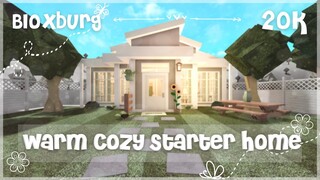 Warm Cozy Starter Home | No gamepass | Speedbuild & Tour | Roblox Bloxburg | Tapioca