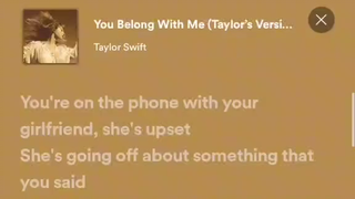 you belong with me song with lyrics