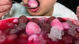 To eat bayberry and litchi ice, listen their sound!