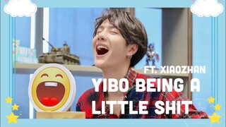 [ENG] wang yibo being a little shit for 5 mins ft. xiaozhan