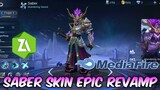 Saber Skin Epic Onimaru Revamp Script Skin Full Effect | Mobile Legends Bang Bang