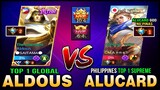 Aldous God? Top 1 Global Aldous Destroyed Philippines Top 1 Supreme Alucard in Rank ~ Mobile Legends