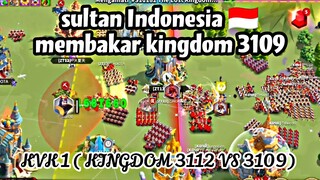 HOKAGE SULTAN INDONESIA🇮🇩 MENGGILA DI KVK 1 !! KINGDOM 3112 VS 3109