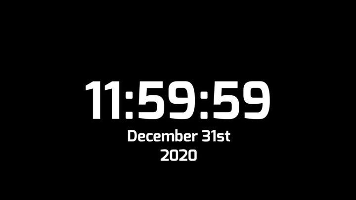 The day that 2020 "ended"...