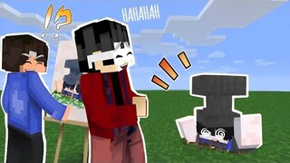 I Pranked My Friend With a Drawing Mod in Minecraft (Tagalog)