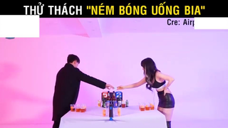 Thử thách Ném bóng uống bia - thua bị phạt phải cởi đồ part 4 #giaitri