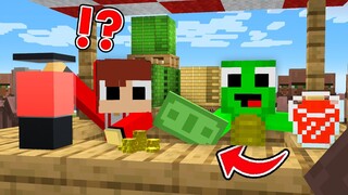 How Baby Mikey & JJ open LEMONADE Stand POOR to RICH in Minecraft challenge (Maizen Mizen Mazien)