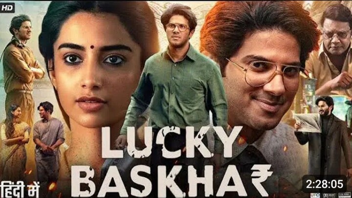 Lucky Bhaskar 2024 Full Movie Hindi Dubbed| Dulquer Salmaan | Latest Movie