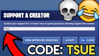 EPIC GAVE ME CREATOR CODE "Tsue"! 🤣