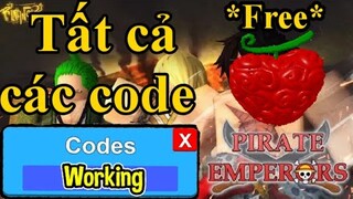 Tất cả các Code mới nhất trong Pirate Emperors