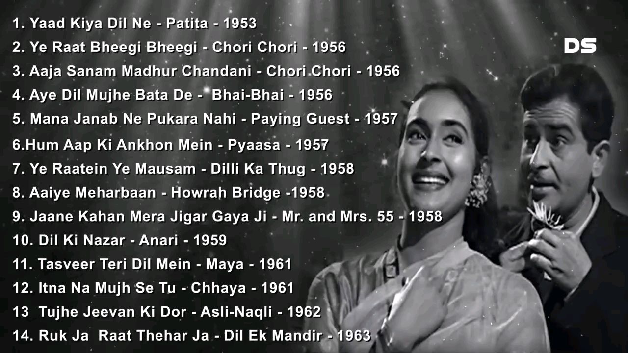 old hindi songs list