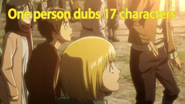 17 Roles Dubbed by the Same Person [Attack on Titan]