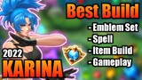 KARINA BEST BUILD 2022 | TOP 1 GLOBAL KARINA BUILD | KARINA - MOBILE LEGENDS | MLBB