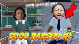 AKU MENJADI TUKANG BAKSO KARENA KALAH CHALLENGE LAGI ! 😭Dan ada bocil rapli bolos makan baksooo...