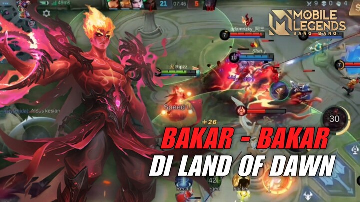 VALIR SKIN LEGEND MODE BAKAR - BAKAR DI LAND OF DAWN!!