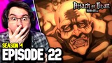 ATTACK ON TITAN Season 4 Part 2 Episode 22 REACTION | Attack on Titan REACTION