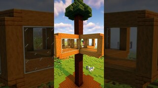 Minecraft EASY* Tree House🏠 #shorts