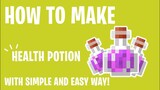 How To Make Health Potion in Minecraft Survival Tutorial Part 7