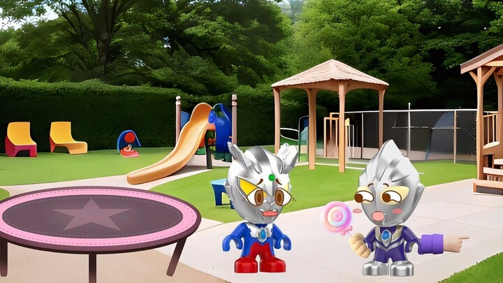 What are little Cero and little Tiga playing?