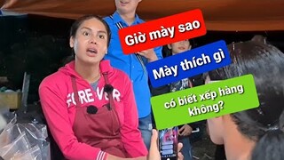 DIVA Cát Thy nổi máu giang hồ vì vị khách không xếp hàng | Bánh tráng trộn Cát Thy