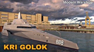 Modern Warships: KRI GOLOK in action.  Alpha Server.