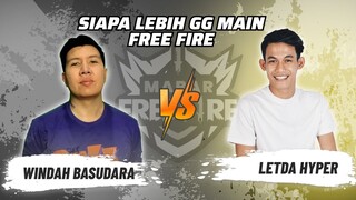 Windah Basudara vs LetDa Hyper: Skill Siapa Lebih GG Main FF? | Mabar Free Fire Match 105 #short