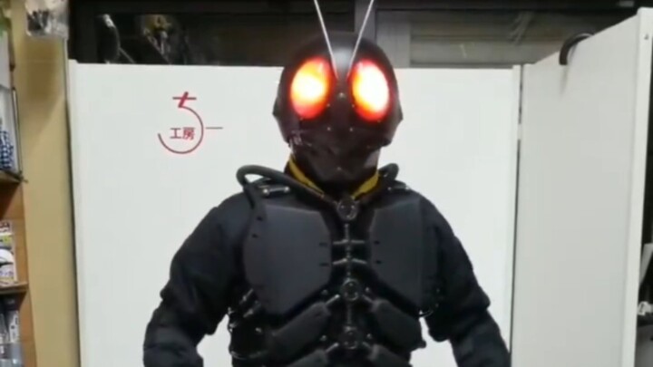 The boss made a new Kamen Rider Shocker Knight leather suit