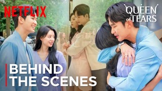 Behind the Scenes | Kim Soo-hyun & Ji-won Back Hug & Intimate Bed Scene!❤️‍🩹{ENG SUB} #queenoftears