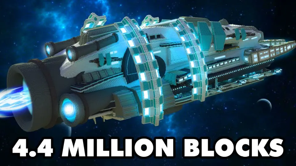 I Built The Largest Spaceship EVER Built in Minecraft - Bilibili