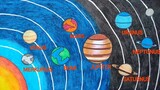 Menggambar planet || Cara menggambar dan mewarnai planet tata surya