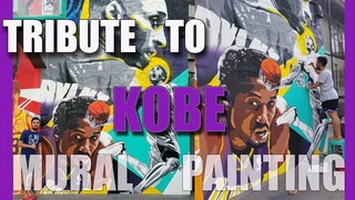 KOBE BRYANT TRIBUTE MURAL PAINTING TIME LAPSE! 8 DAYS IN THE MAKING! VLOG 137