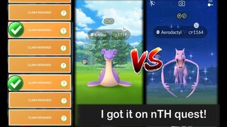 OMG! I got shiny Lapras on a quest! & compared to shiny Absol & Aerodactly quest?