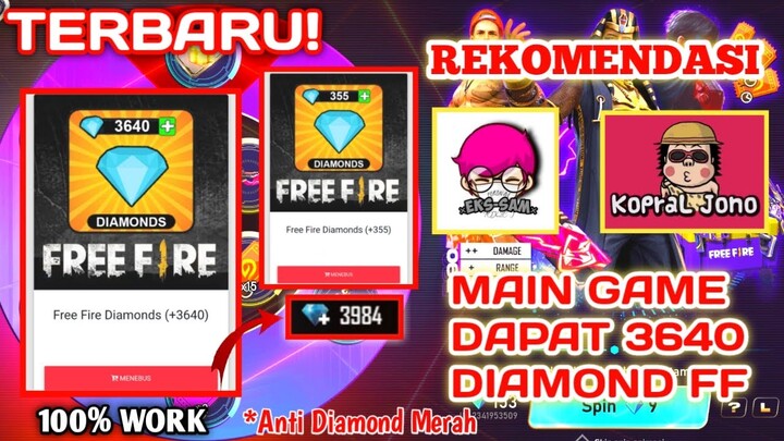 Dapat 3640 Diamond FF Gratis! | Main Games Dapat Diamond FF | Apk Penghasil Diamond FF 2021!!