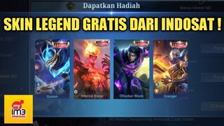 EVENT INDOSAT X MLBB !! BENERAN DAPET SKIN LEGEND GRATIS !