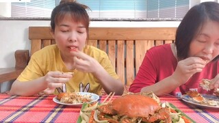 Cua sốt trứng _ cách làm cua sốt trứng ｜螃蟹炒雞蛋 _ crab with egg sauce 12