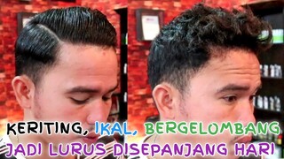 cara menyisir rambut ikal bergelombang | agar terlihat lurus disepanjang hari