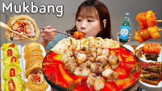 🍖직접만든 통대창 '순두부'곱창전골로 한식 먹방🥘묵은지참치김밥,애호박전,볶음밥 먹방 혼술 집밥 KOREANFOOD MUKBANG ASMR EATINGSHOW REALSOUND 요리