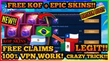 NEW!! HOW TO GET KOF SKINS + EPIC SKIN (FREE) VPN KOF TRICK /MORE TICKETS KOF EVENT 2020 IN MLBB