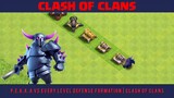 P.E.K.K.A vs Every Level Defense Formation _ Clash of Clans part1