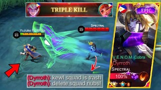 This Pro DYRROTH Totally Destroyed KEWL SQUAD in 5 MINUTES on Ranked Game! O (Very Intense Match!)