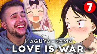 THE FUNNIEST ANIME!! Kaguya Sama Love is War Episode 7 REACTION