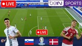LIVE 🔴 SLOVENIA vs DENMARK || EURO 2024 || Group Stage || Denmark vs Slovenia Euro 2024 Today