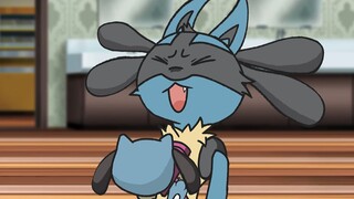 [Pokémon] Lucario is just blowing his hair