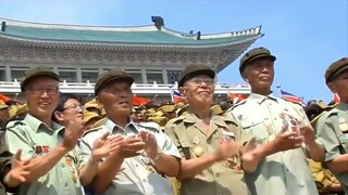 I put the Cha-Cha Slide over a  North Korean Military Parade