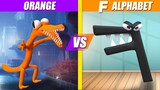 Orange (Rainbow Friends) vs F (Alphabet Lore) | SPORE