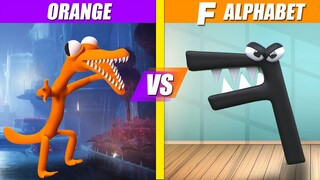 Orange (Rainbow Friends) vs F (Alphabet Lore) | SPORE